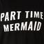 Slinky To Touch Plain Boyfriend Tee - Part Time Mermaid Black