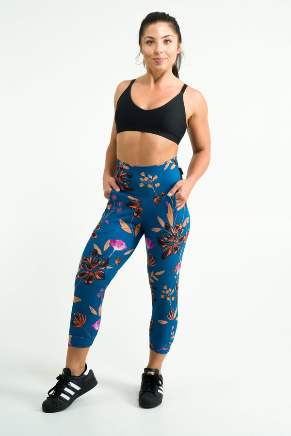 Are You Bouquet Soft To Touch - Jogger Capris W/ Pockets-Activewear-Exoticathletica