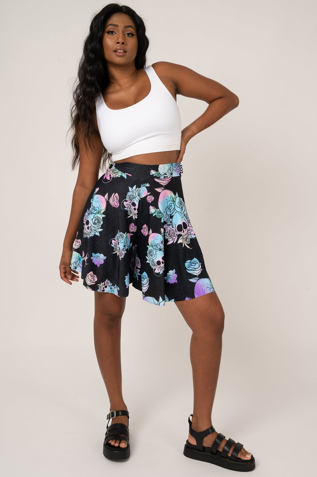 Bad Witch Silky - Basketball Palazzo Short-Activewear-Exoticathletica