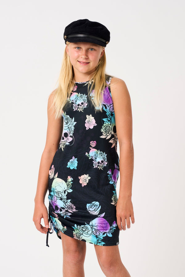 Bad Witch Soft To Touch - Kids Lazy Girl Dress Tank-Activewear-Exoticathletica
