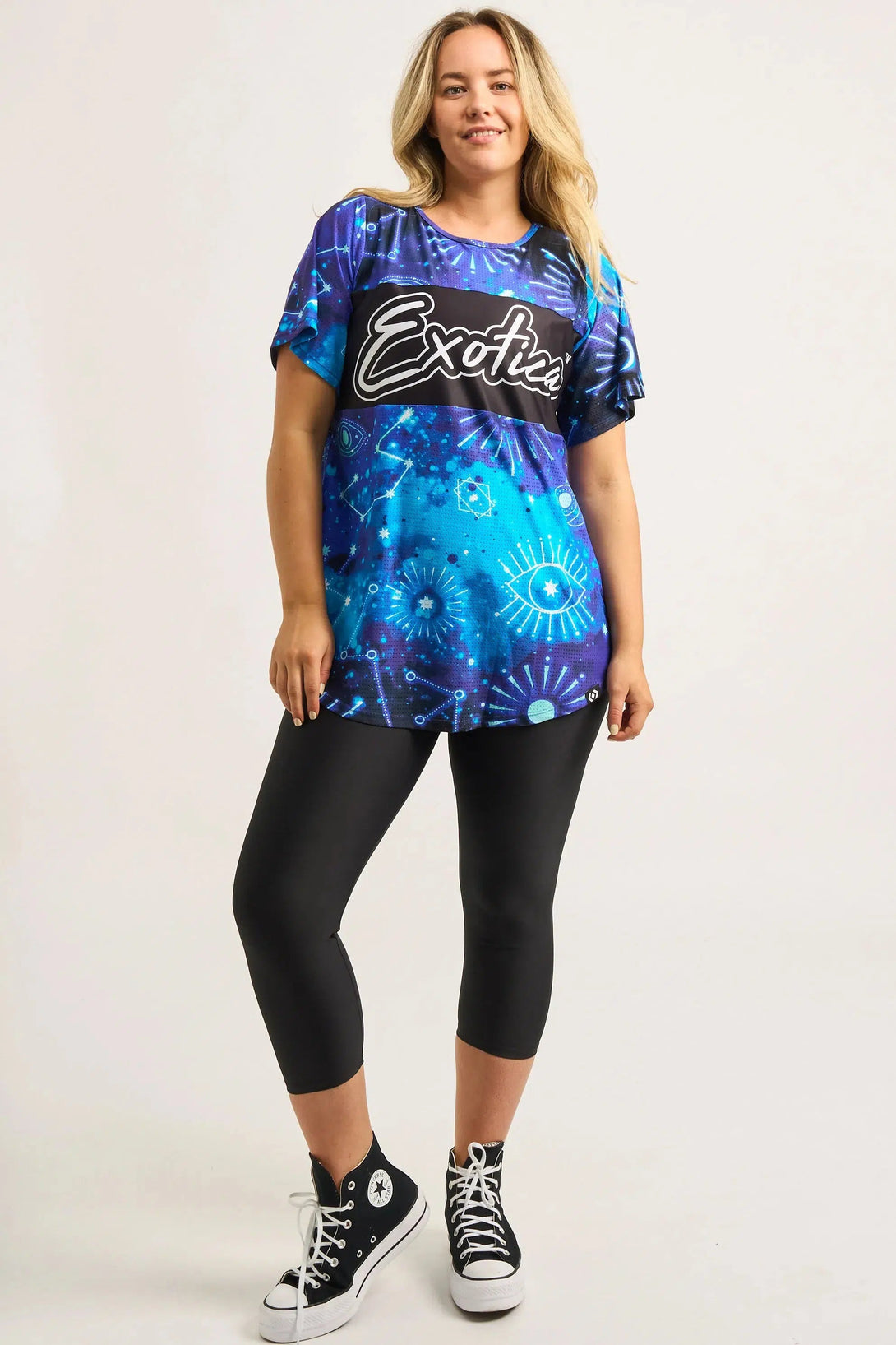 Bball Mesh Exotica Boyfriend Tee - Imagine Nation-Activewear-Exoticathletica