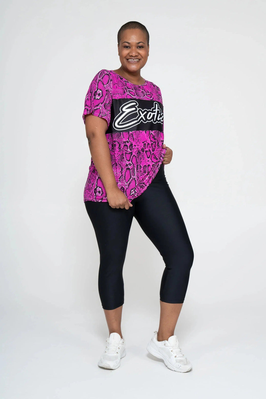 Bball Mesh Exotica Boyfriend Tee - Medusa Pink-Activewear-Exoticathletica