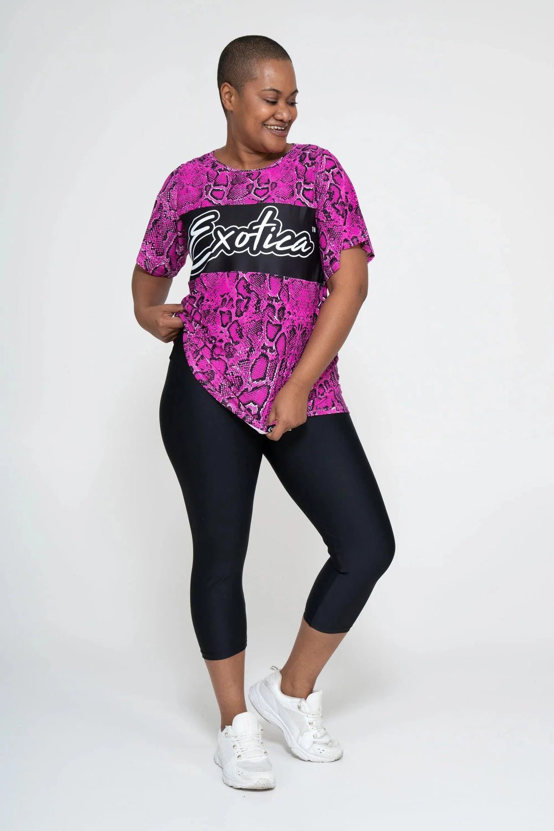 Bball Mesh Exotica Boyfriend Tee - Medusa Pink-Activewear-Exoticathletica