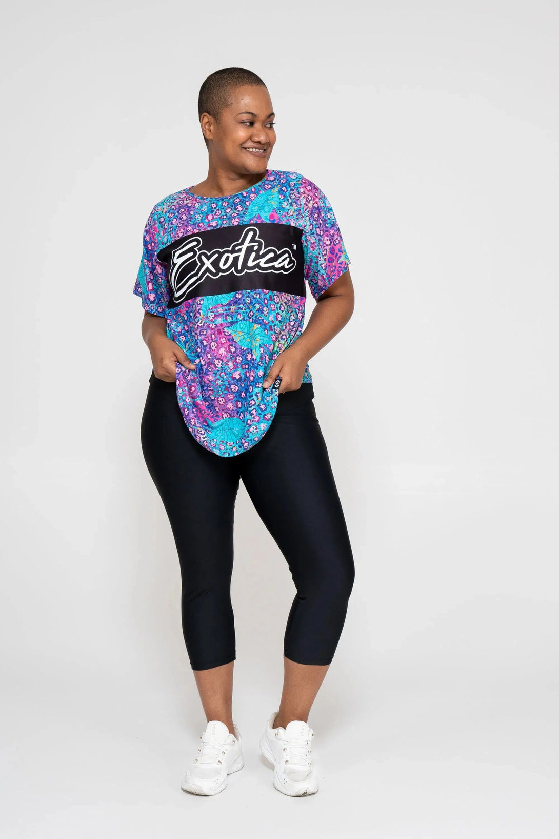 Bball Mesh Exotica Boyfriend Tee - Plant One On Me-Activewear-Exoticathletica