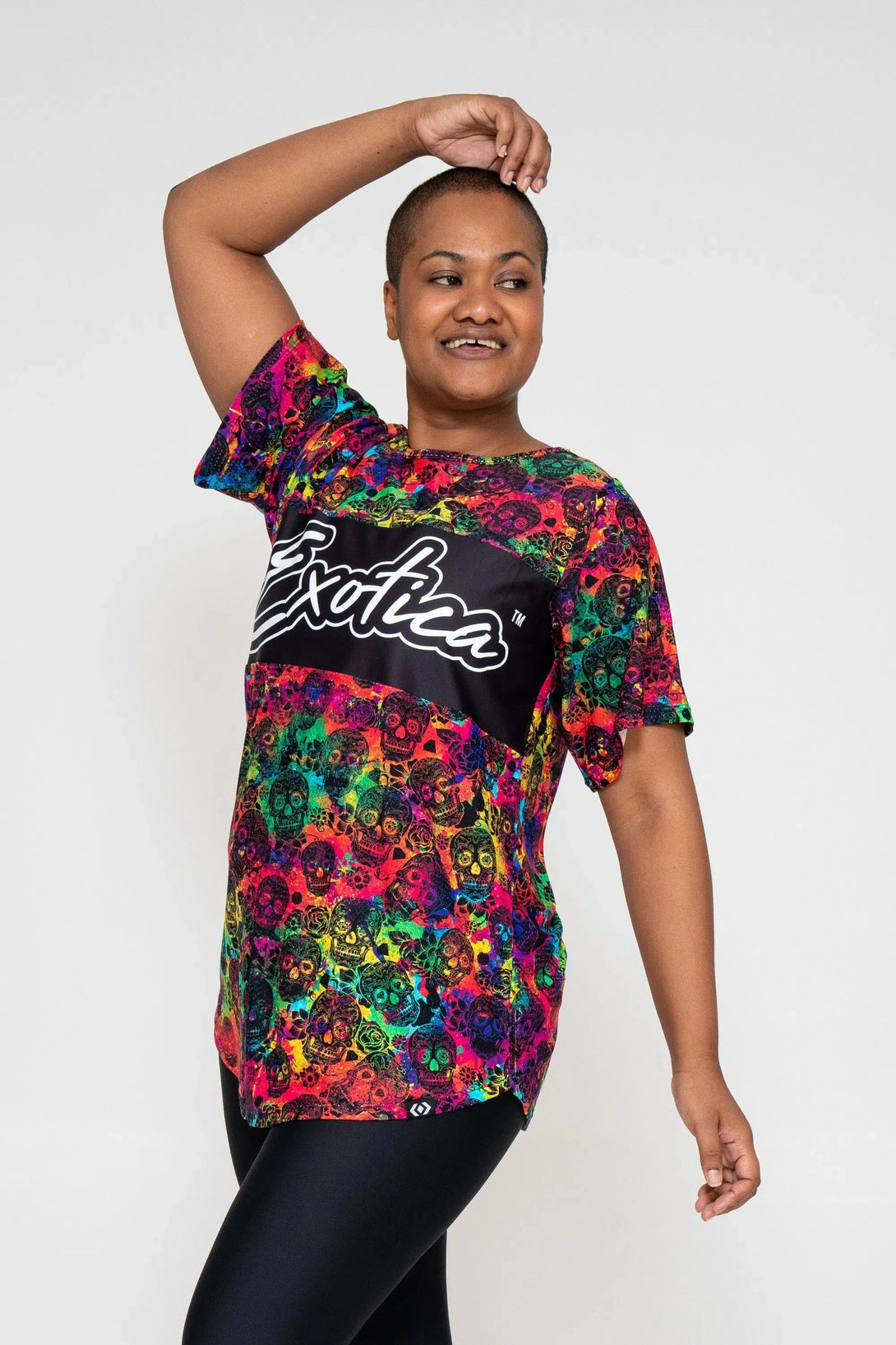 Bball Mesh Exotica Boyfriend Tee - Rainbow Killer-Activewear-Exoticathletica