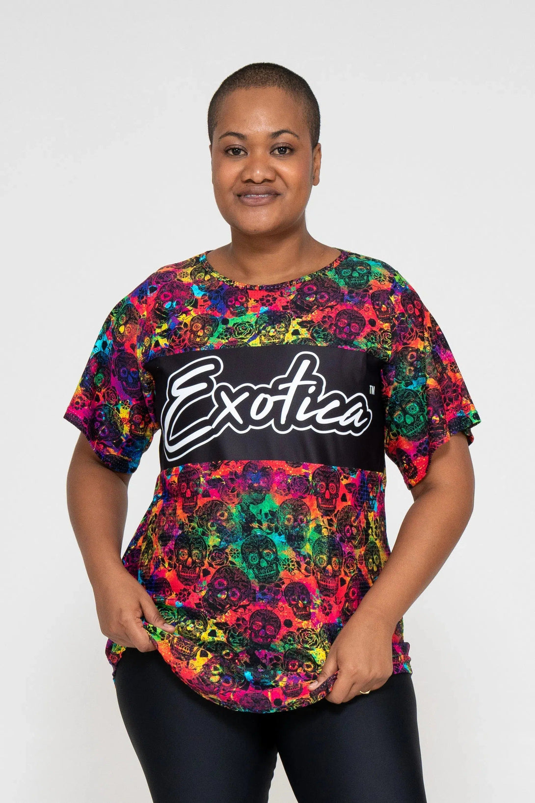 Bball Mesh Exotica Boyfriend Tee - Rainbow Killer-Activewear-Exoticathletica