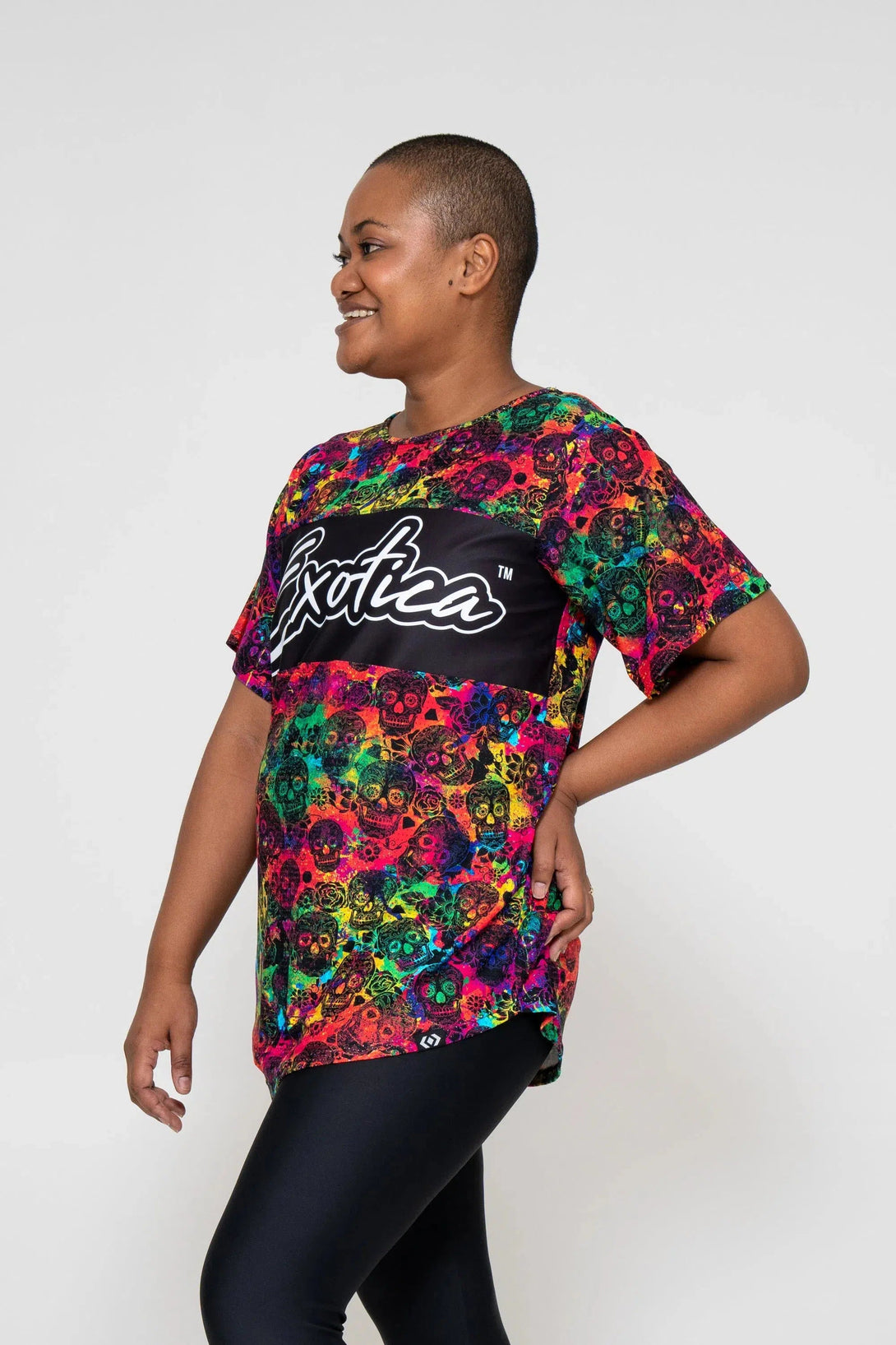 Bball Mesh Exotica Boyfriend Tee - Rainbow Killer-Activewear-Exoticathletica