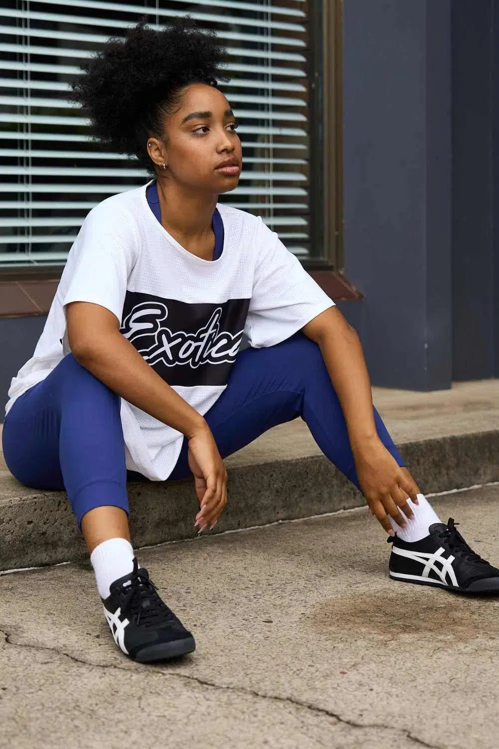 Bball Mesh Exotica Boyfriend Tee - White-Activewear-Exoticathletica