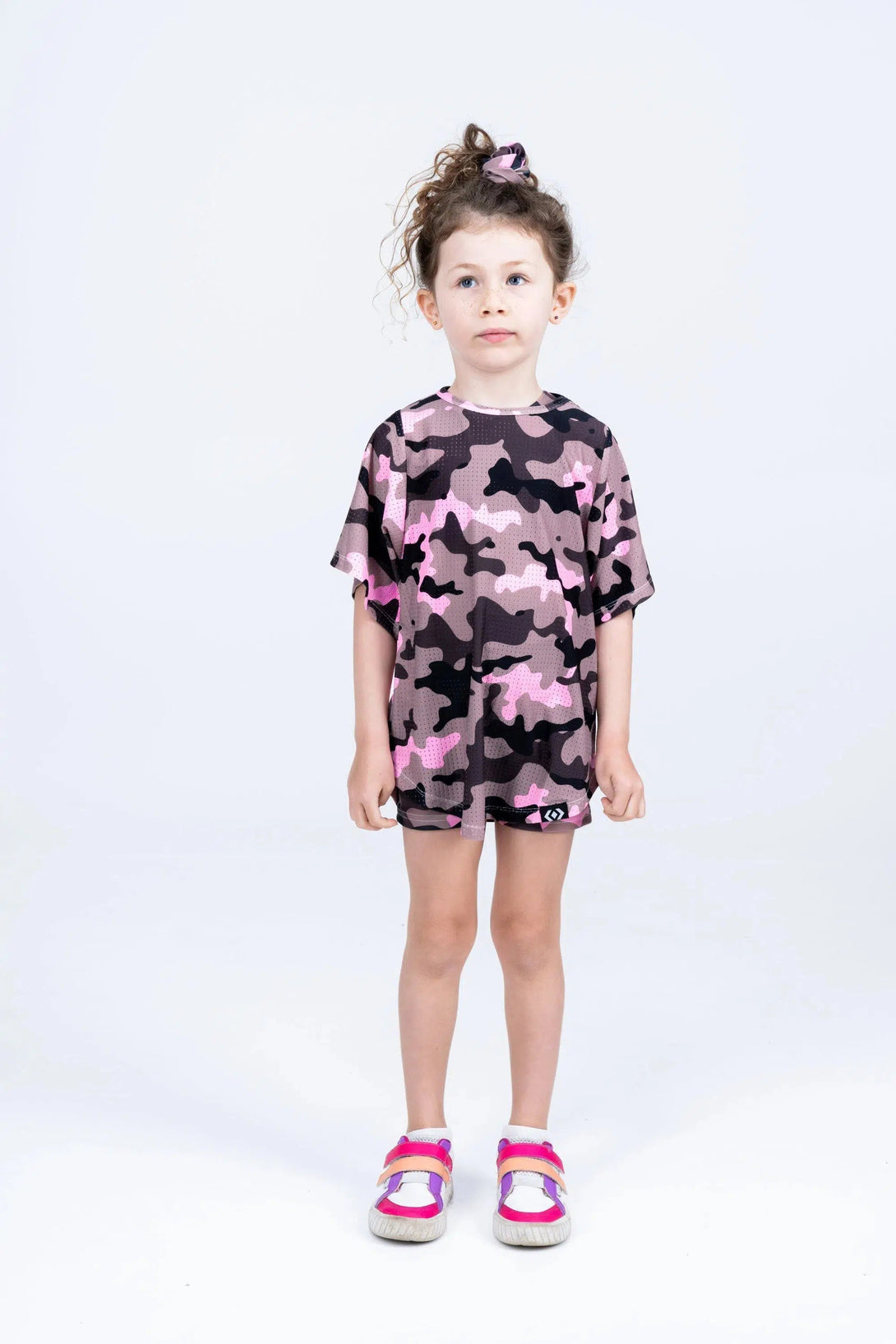 Bball Mesh Kids Boyfriend Tee - Camo Crush Pink-Activewear-Exoticathletica