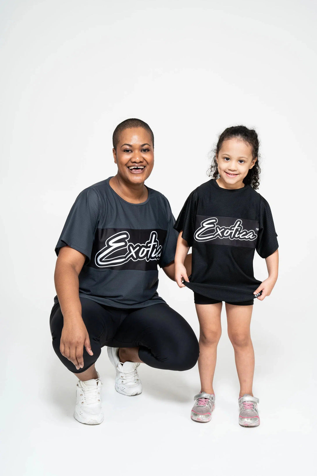 Bball Mesh Kids Exotica Boyfriend Tee - Black-Activewear-Exoticathletica