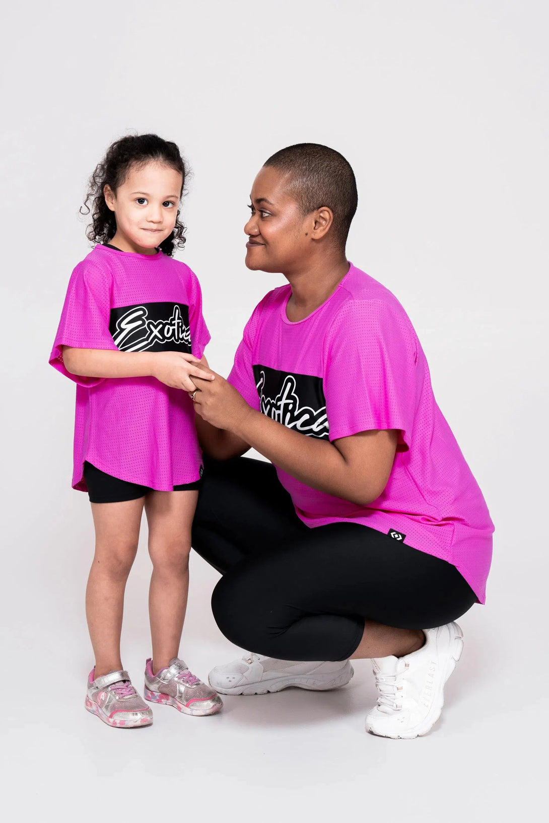 Bball Mesh Kids Exotica Boyfriend Tee - Pink-Activewear-Exoticathletica