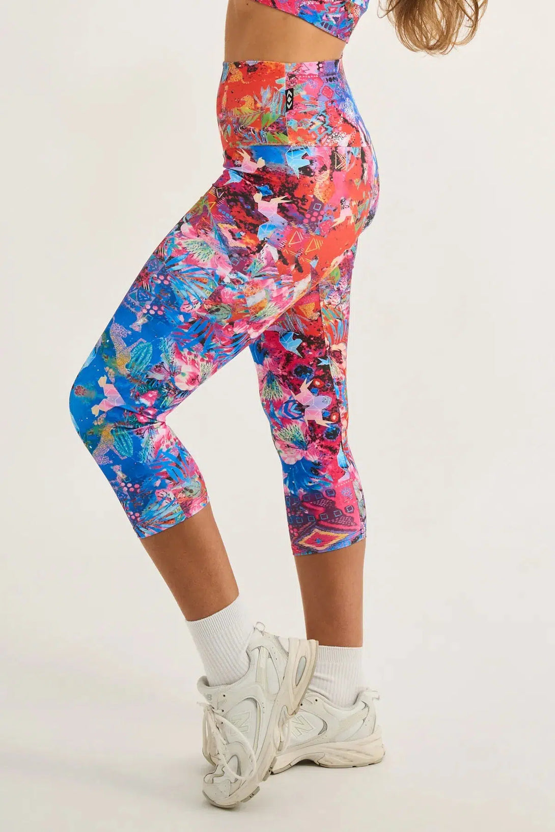 Believe The Hype Performance - High Waisted Capri Leggings-Activewear-Exoticathletica