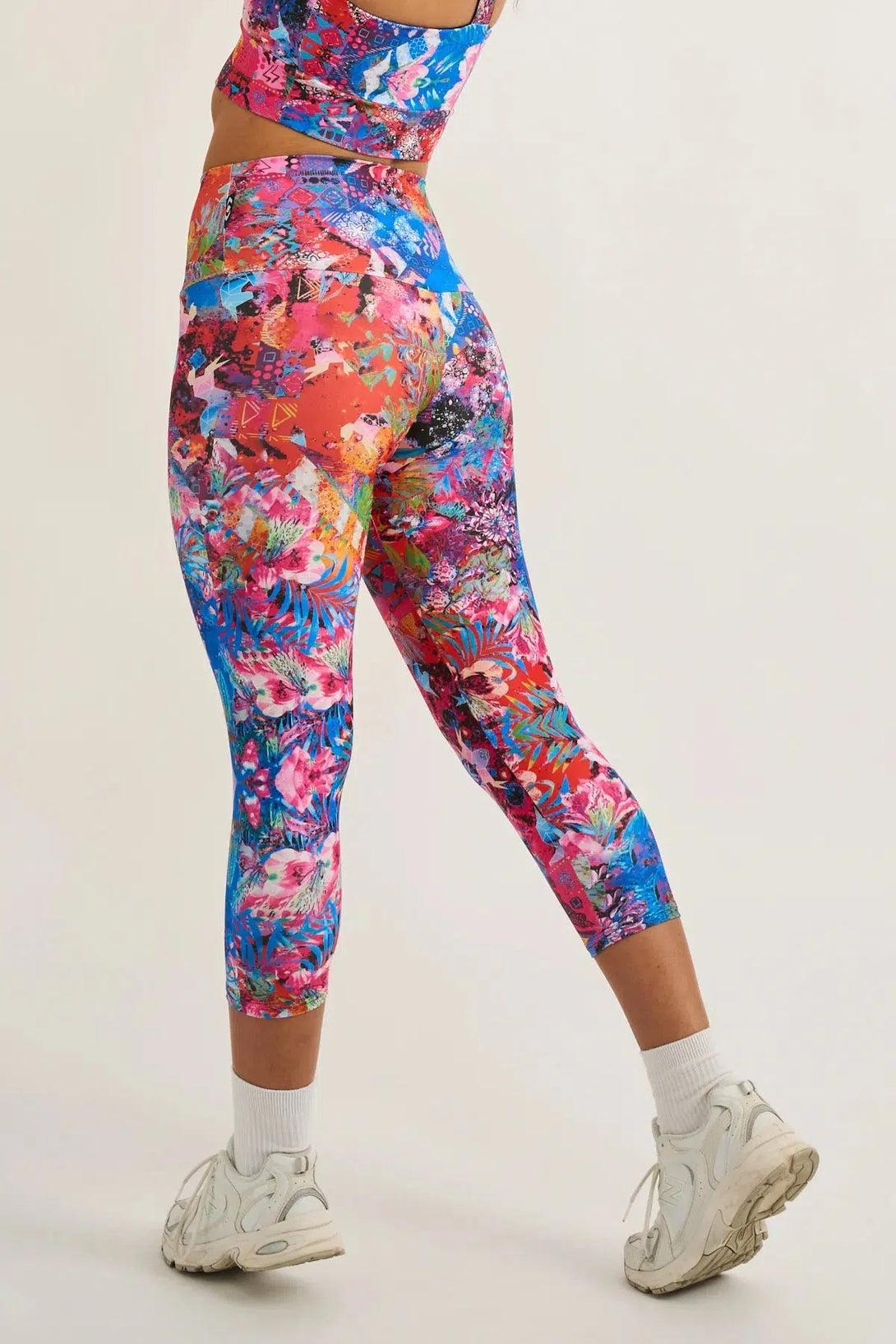 Believe The Hype Performance - High Waisted Capri Leggings-Activewear-Exoticathletica