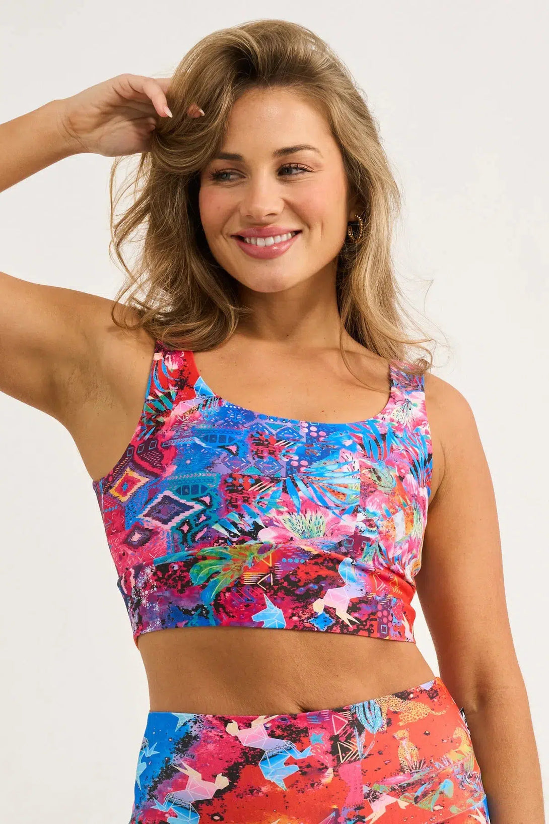 Believe The Hype Performance - Scoop Neck Comfort Crop Top-9358328347156-Activewear-Exoticathletica