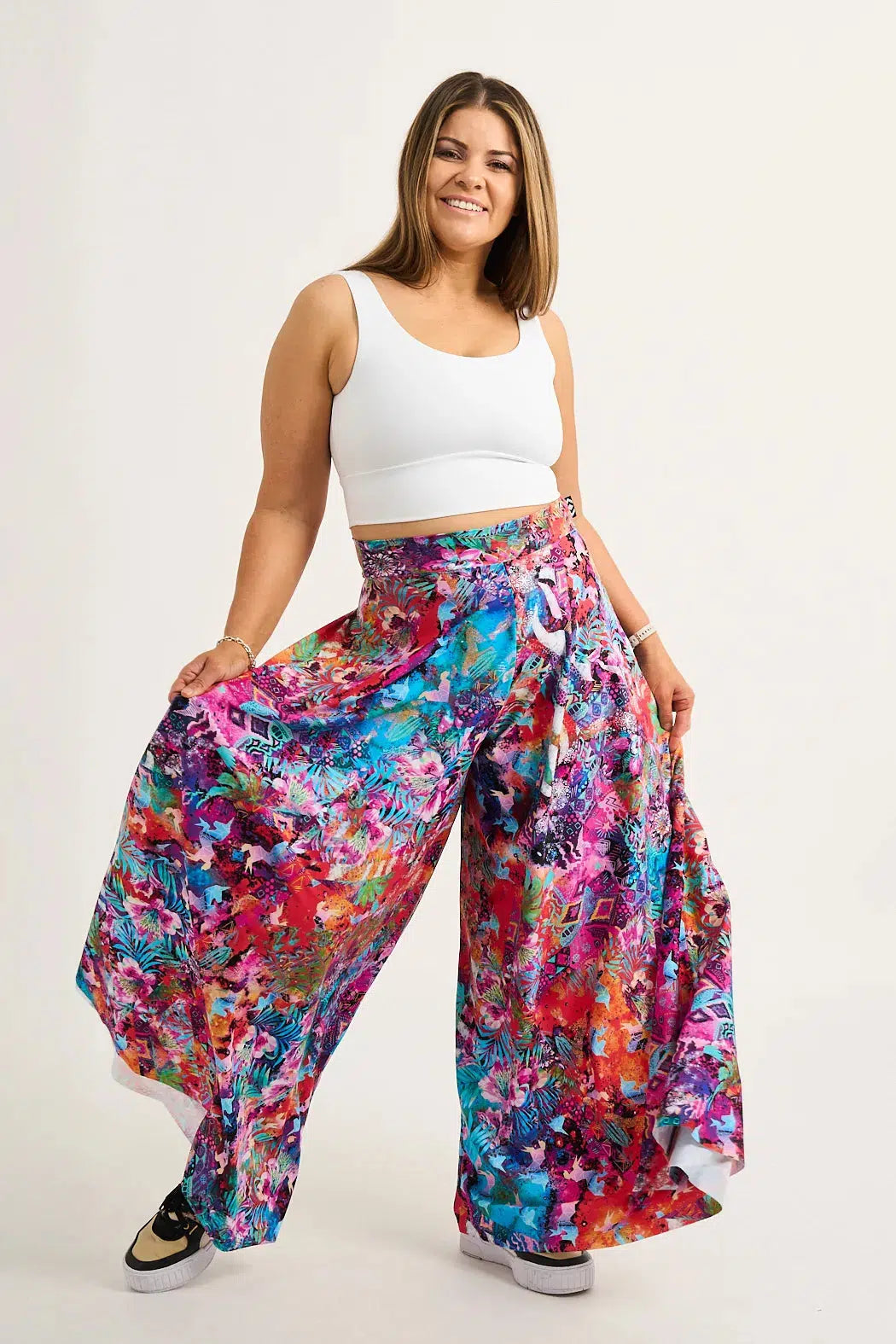 Believe The Hype Silky - Palazzo Pant-Activewear-Exoticathletica