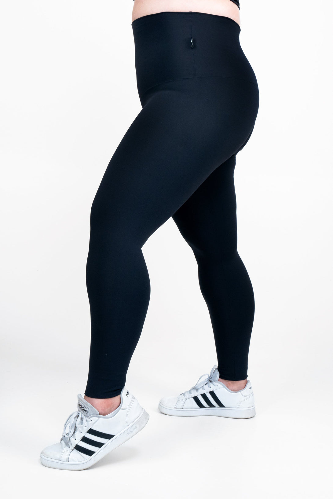 Black Body Contouring - Extra High Waisted Leggings-Activewear-Exoticathletica