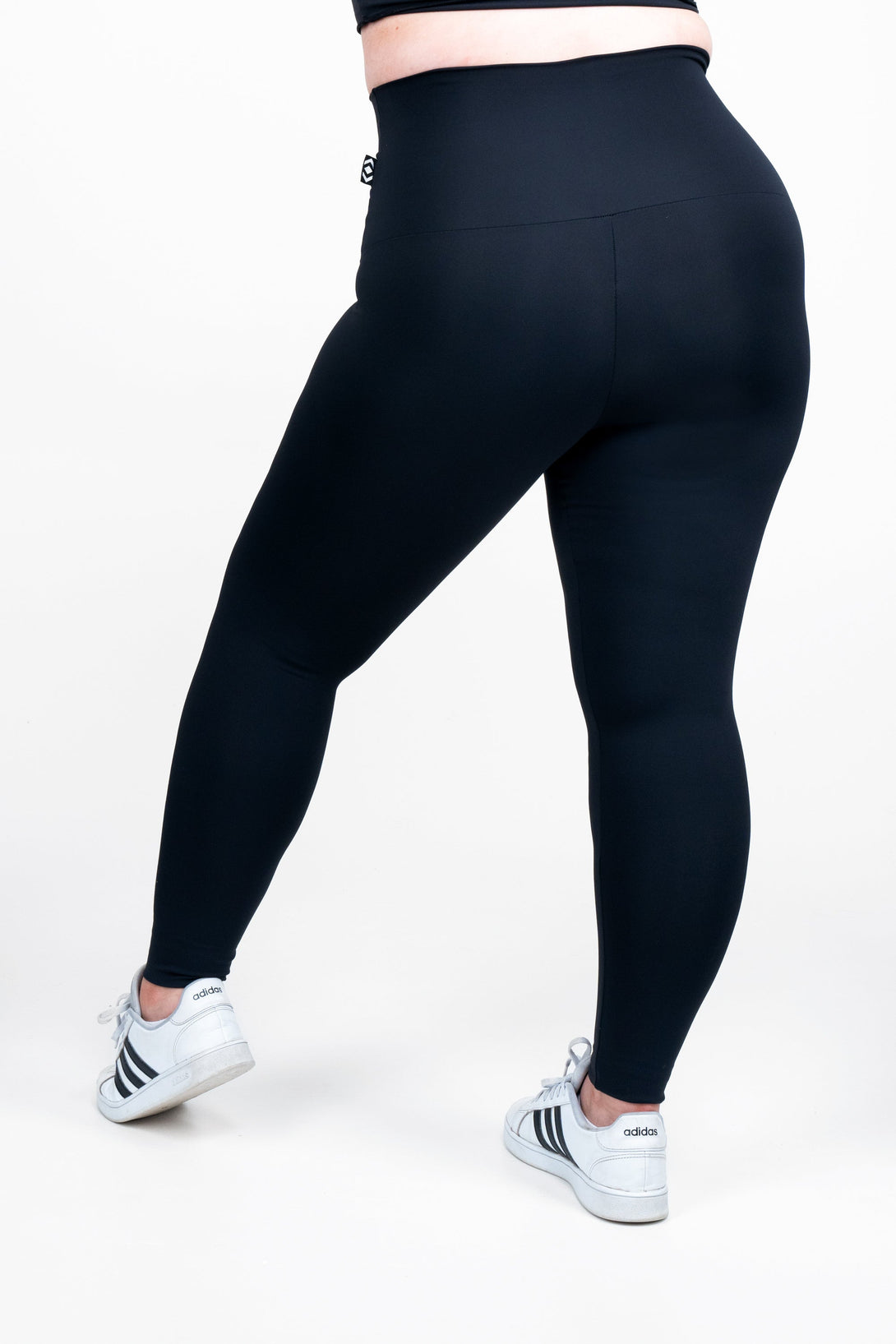 Black Body Contouring - Extra High Waisted Leggings-Activewear-Exoticathletica