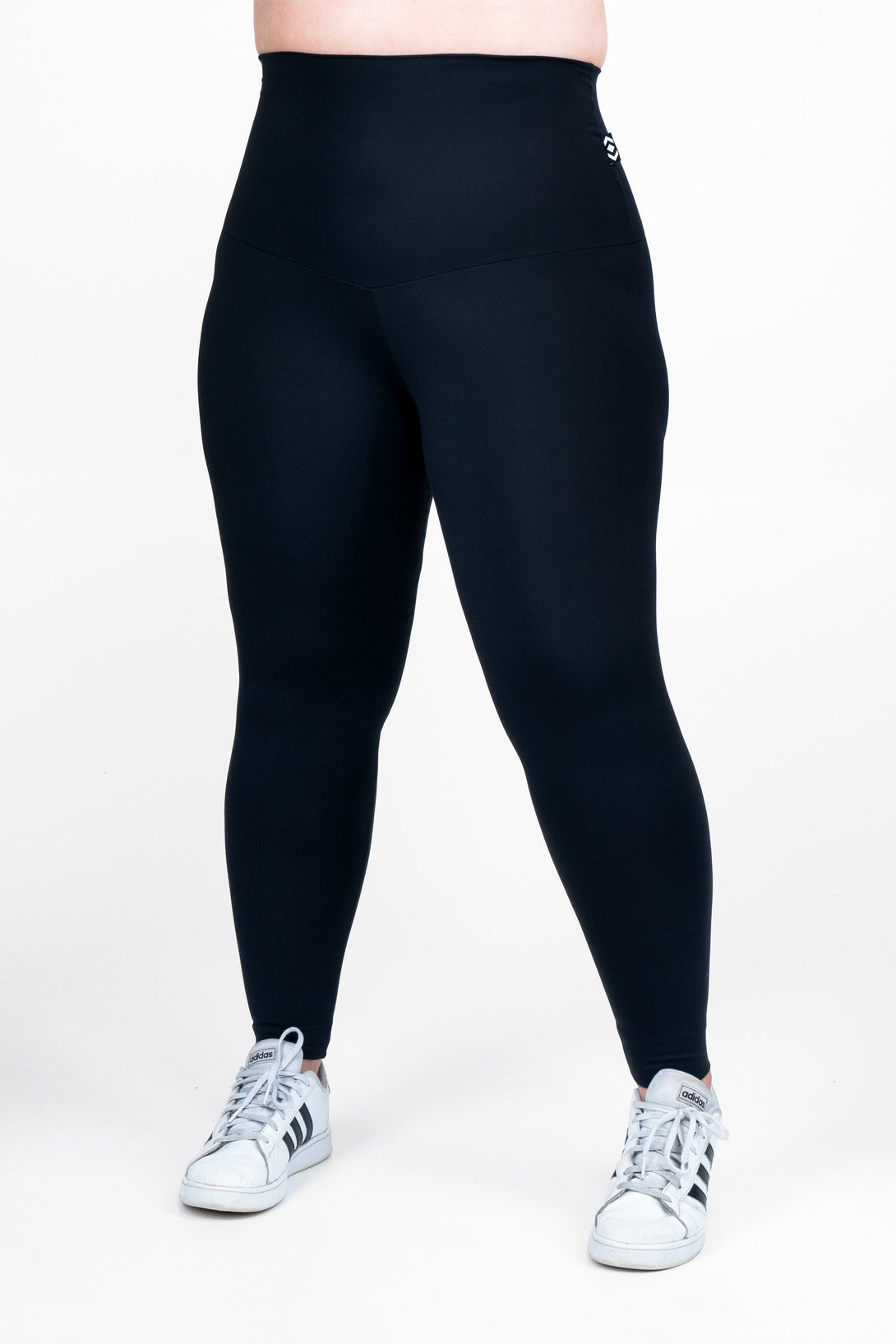 Black Body Contouring - Extra High Waisted Leggings-Activewear-Exoticathletica