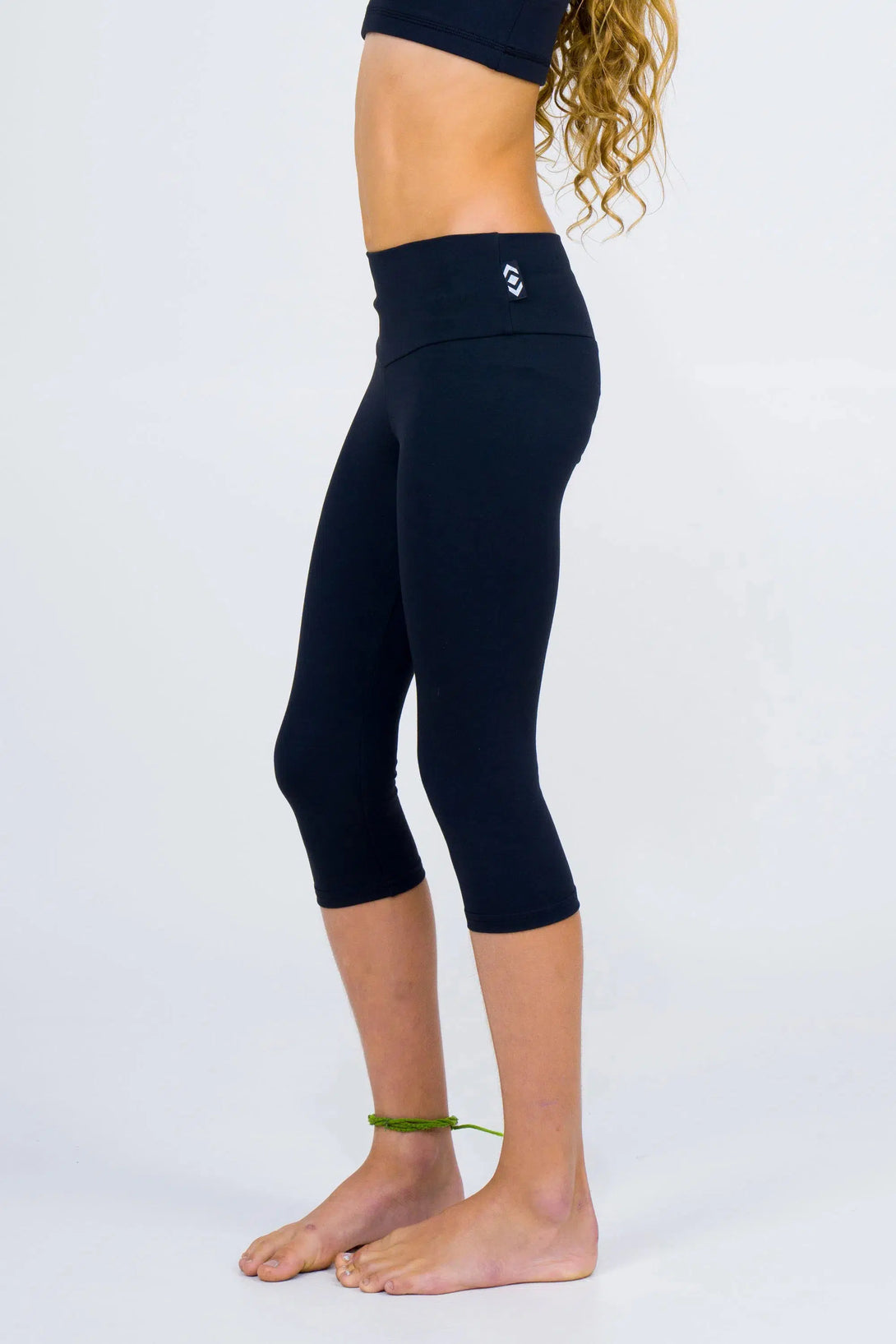 Black Body Contouring - Kids Capris-Activewear-Exoticathletica