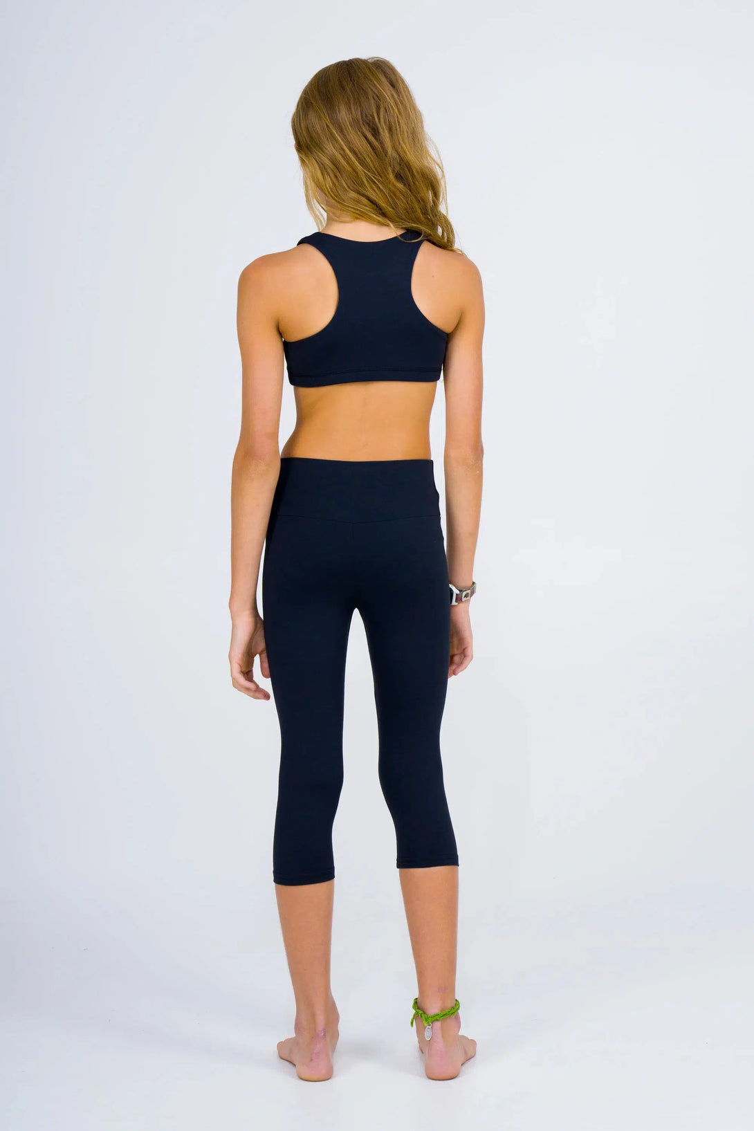 Black Body Contouring - Kids Capris-Activewear-Exoticathletica