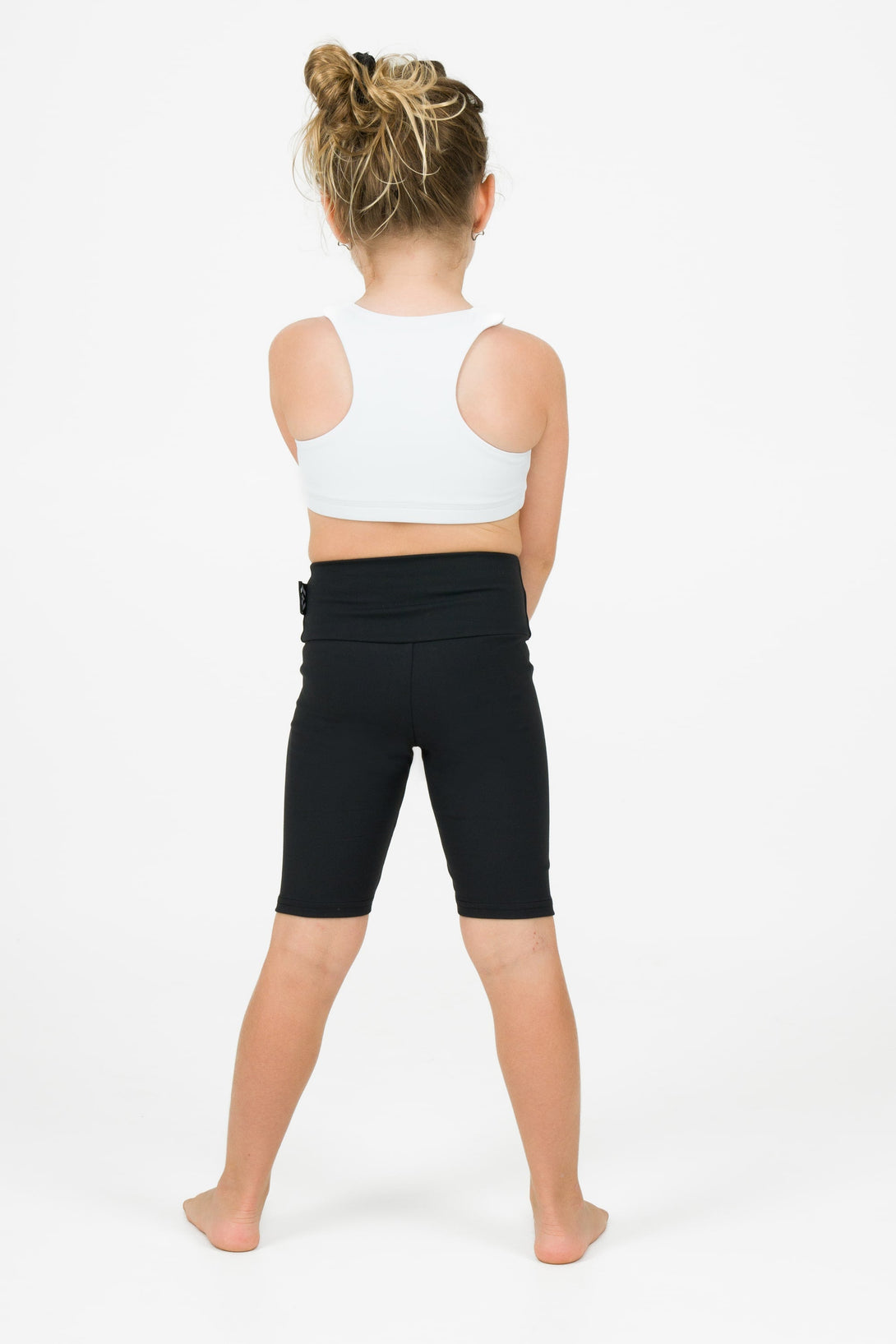 Black Body Contouring - Kids Long Shorts-Activewear-Exoticathletica