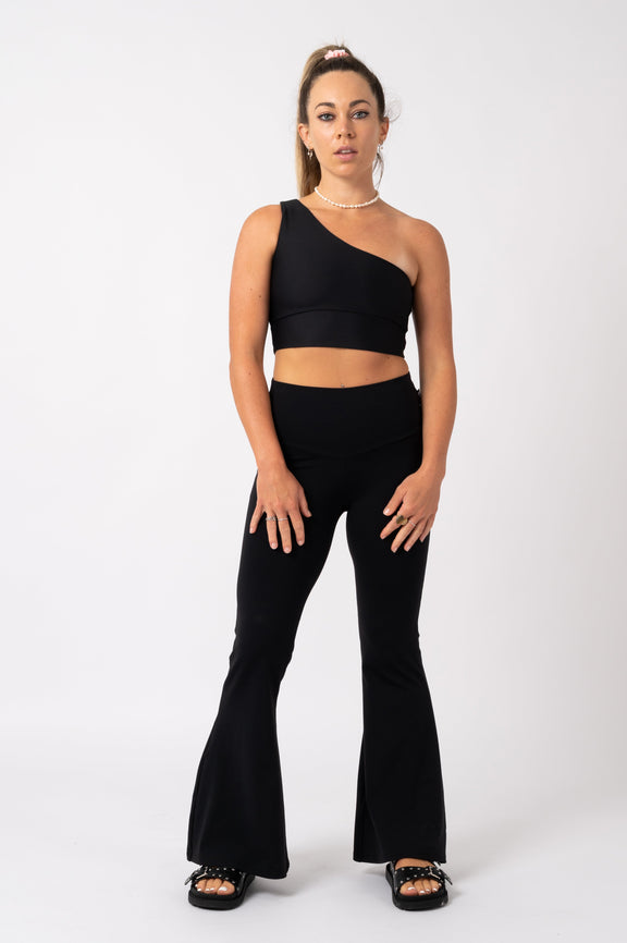 Black | High Waisted Bells | Exotica – Exoticathletica