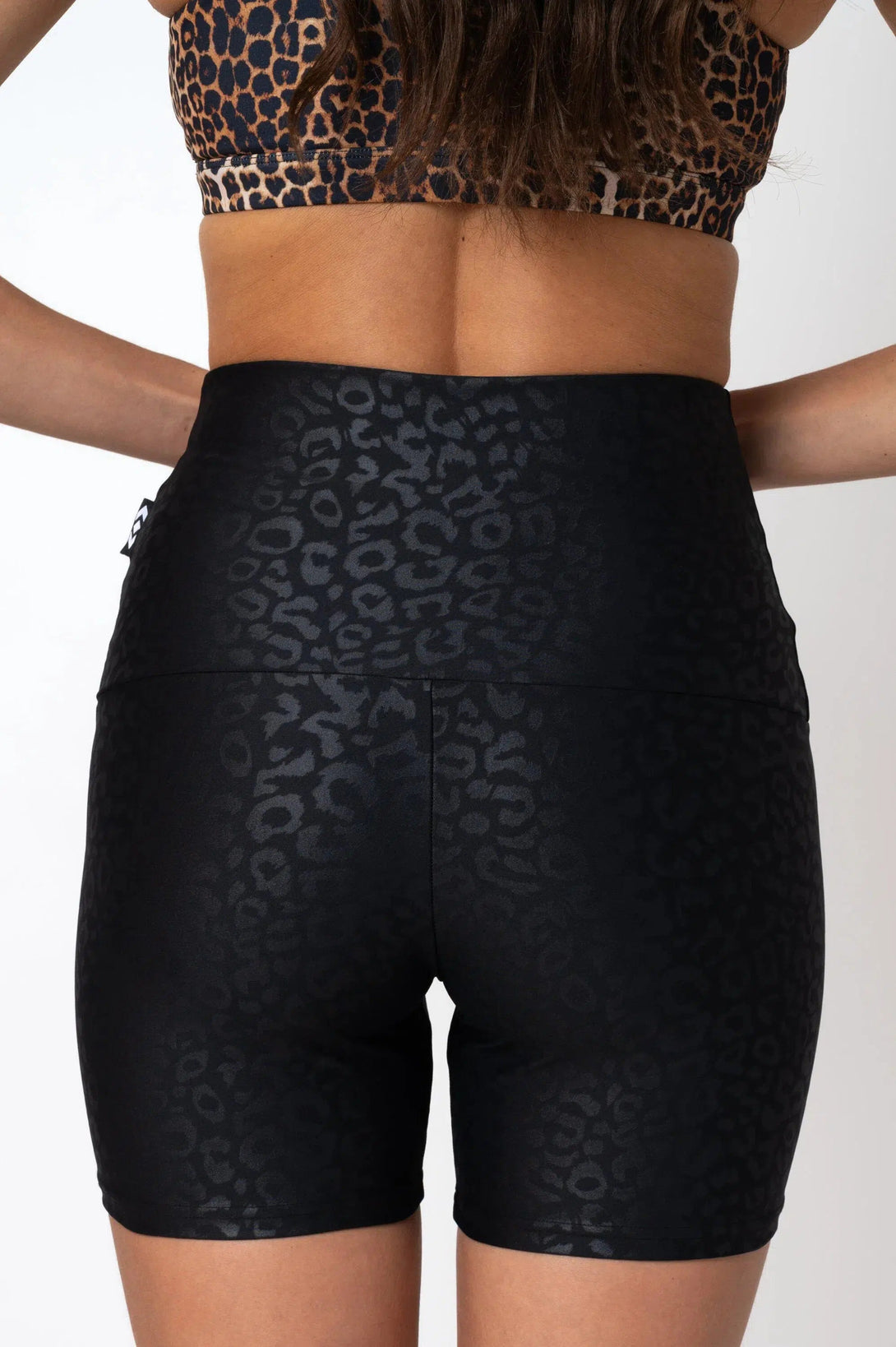 Black Exotic Touch Jag - Extra High Waisted Booty Shorts-Activewear-Exoticathletica