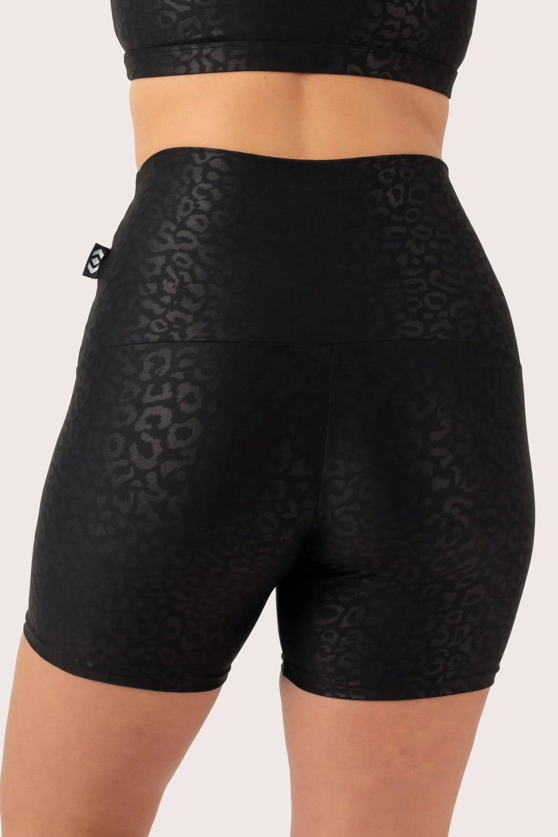 Black Exotic Touch Jag - Extra High Waisted Booty Shorts-Activewear-Exoticathletica