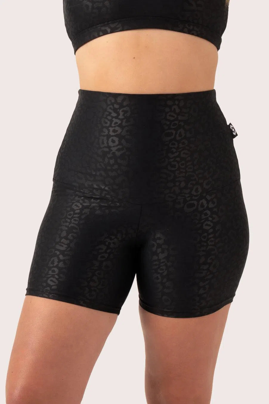 Black Exotic Touch Jag - Extra High Waisted Booty Shorts-Activewear-Exoticathletica