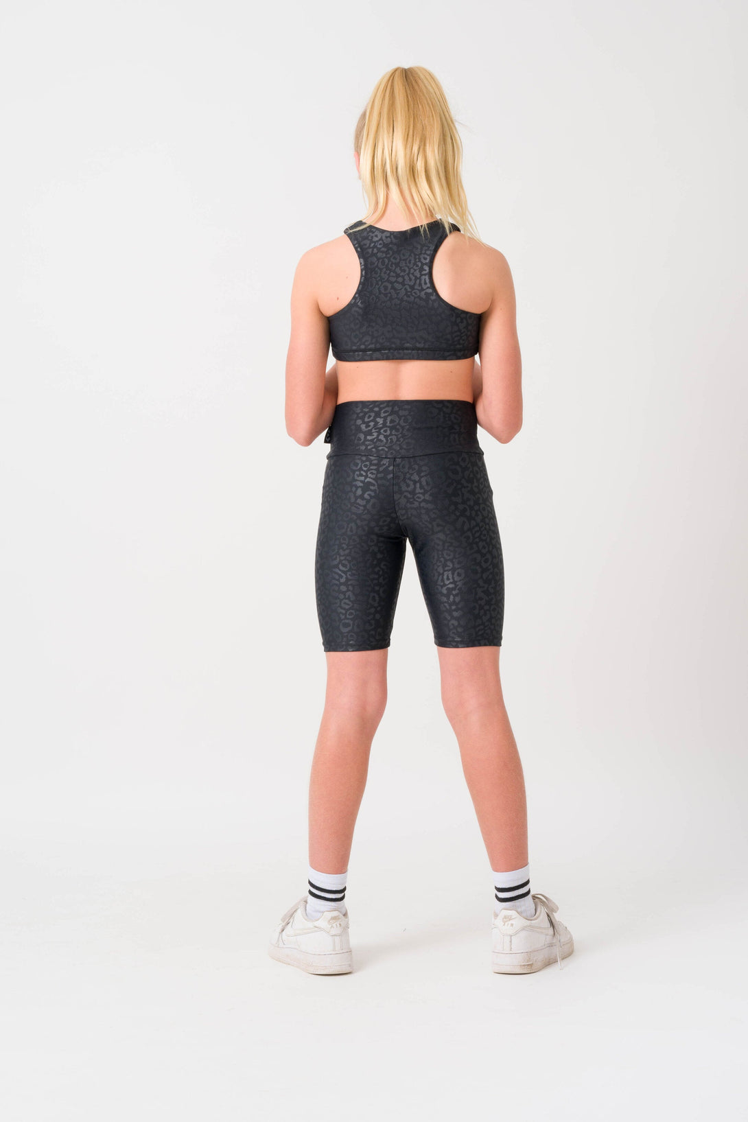 Black Exotic Touch Jag - Kids Long Shorts-Activewear-Exoticathletica