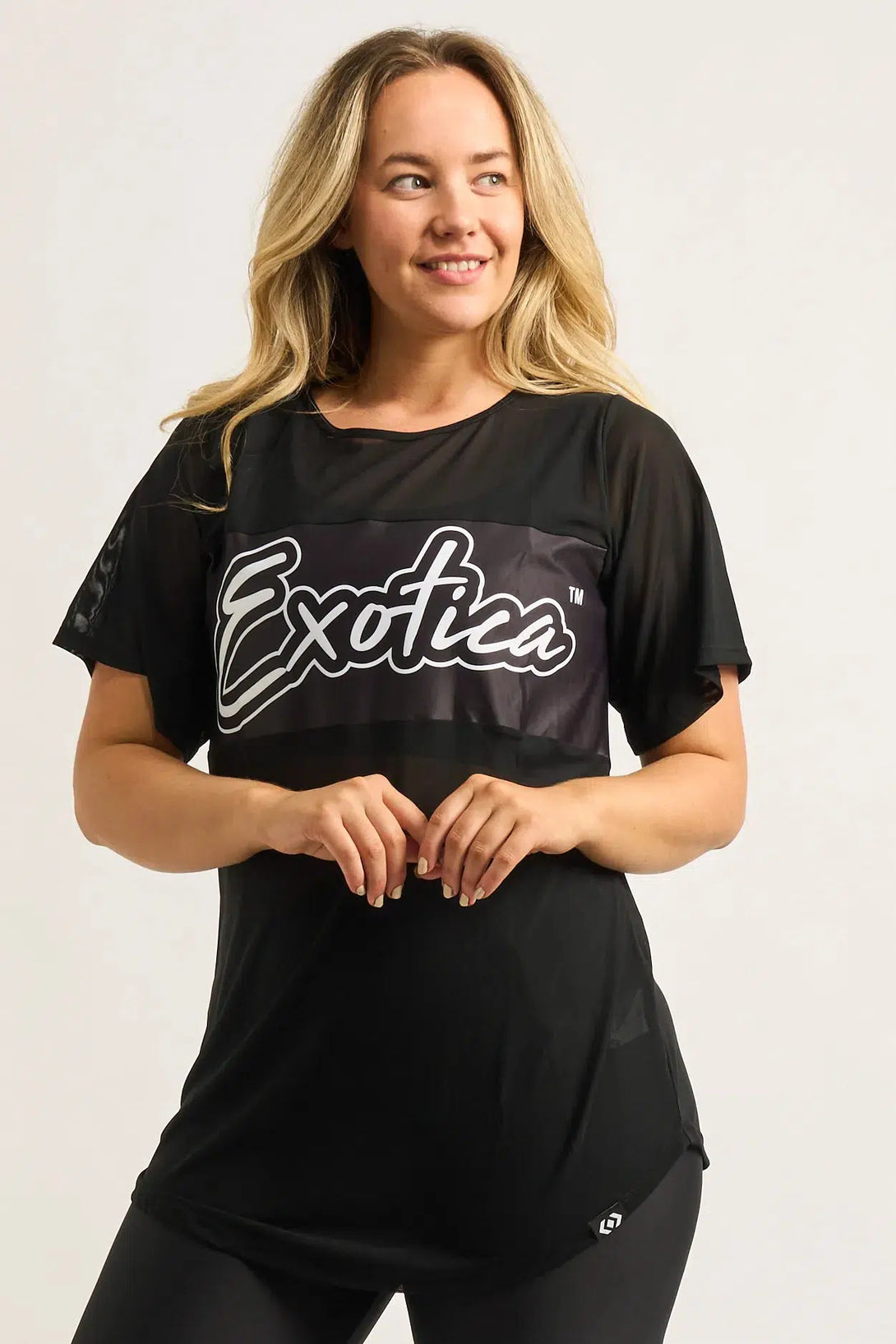 Black Net - Exotica Boyfriend Tee-68609363-Activewear-Exoticathletica