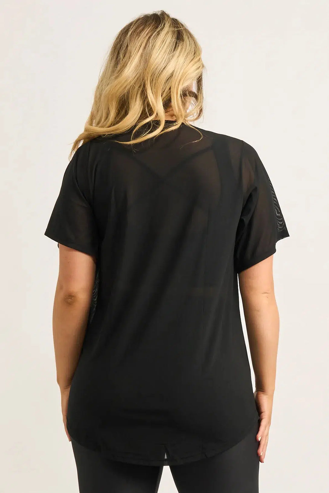 Black Net - Exotica Boyfriend Tee-Activewear-Exoticathletica