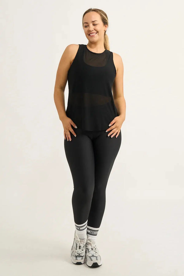 Black Net - Muscle Back Tank-70346067-Activewear-Exoticathletica