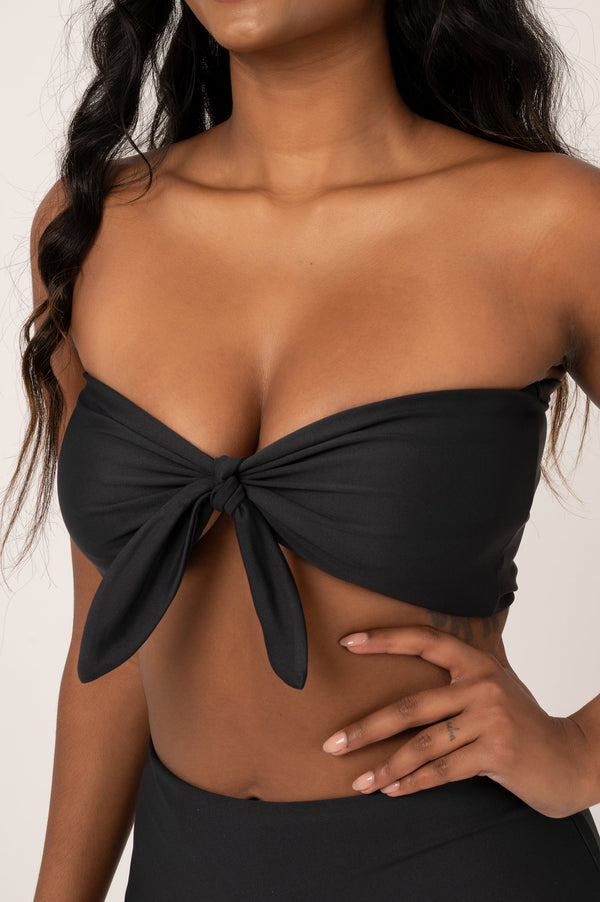 Black Performance - Bandeau Bikini Top-Activewear-Exoticathletica