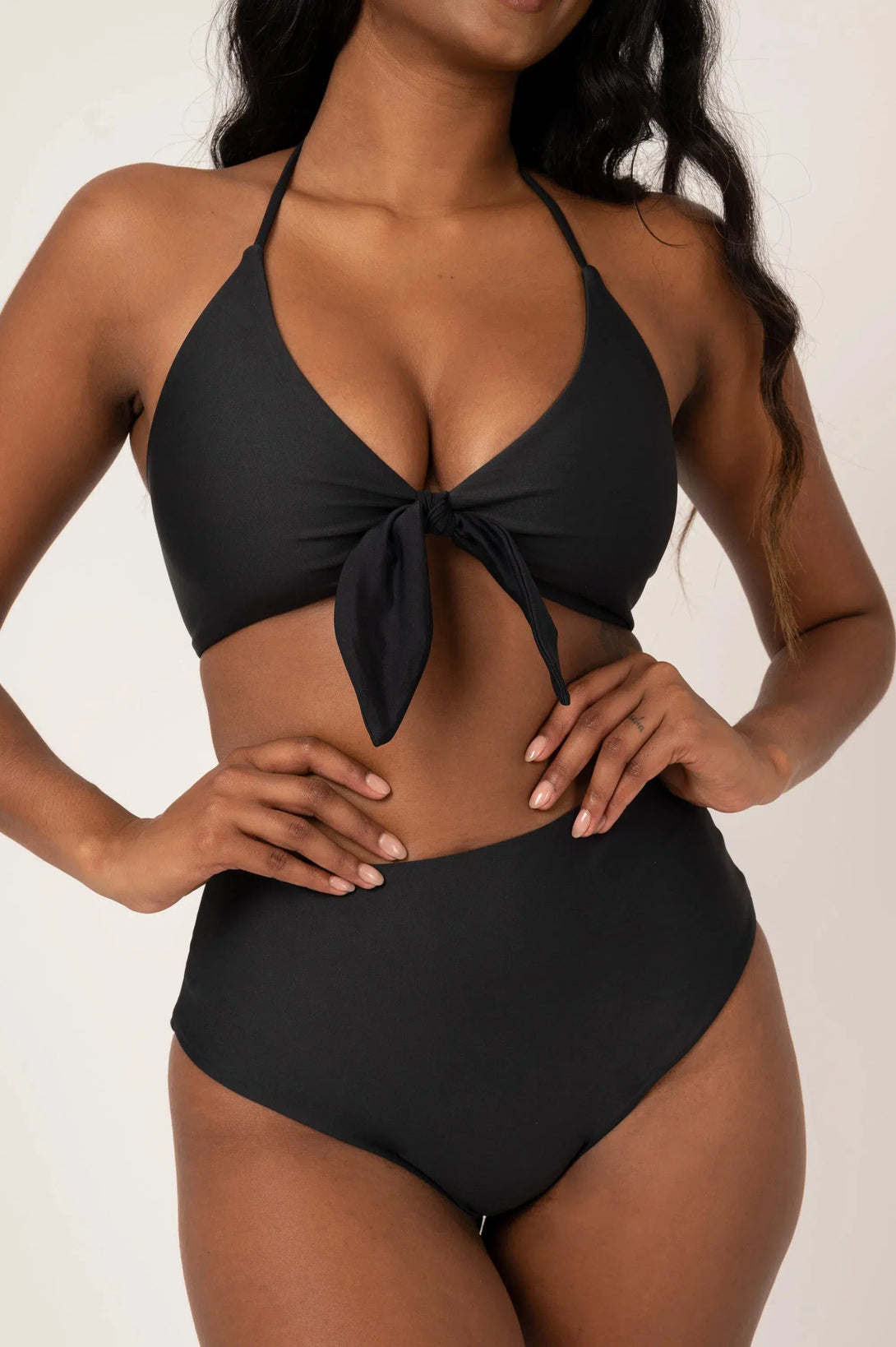 Black Performance - Bralette Bikini Top-Activewear-Exoticathletica