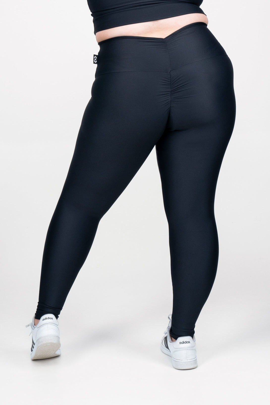 Black | Double Booty Scrunch High Waisted Leggings | Exoticathletica