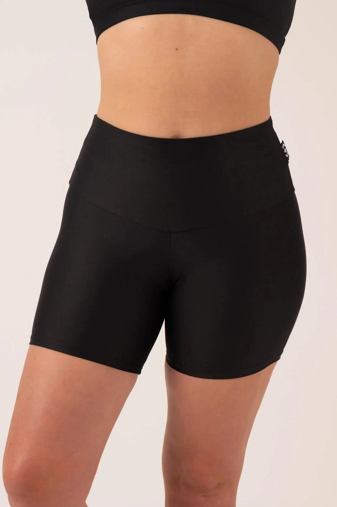 Black Performance - High Waisted Booty Shorts-Activewear-Exoticathletica