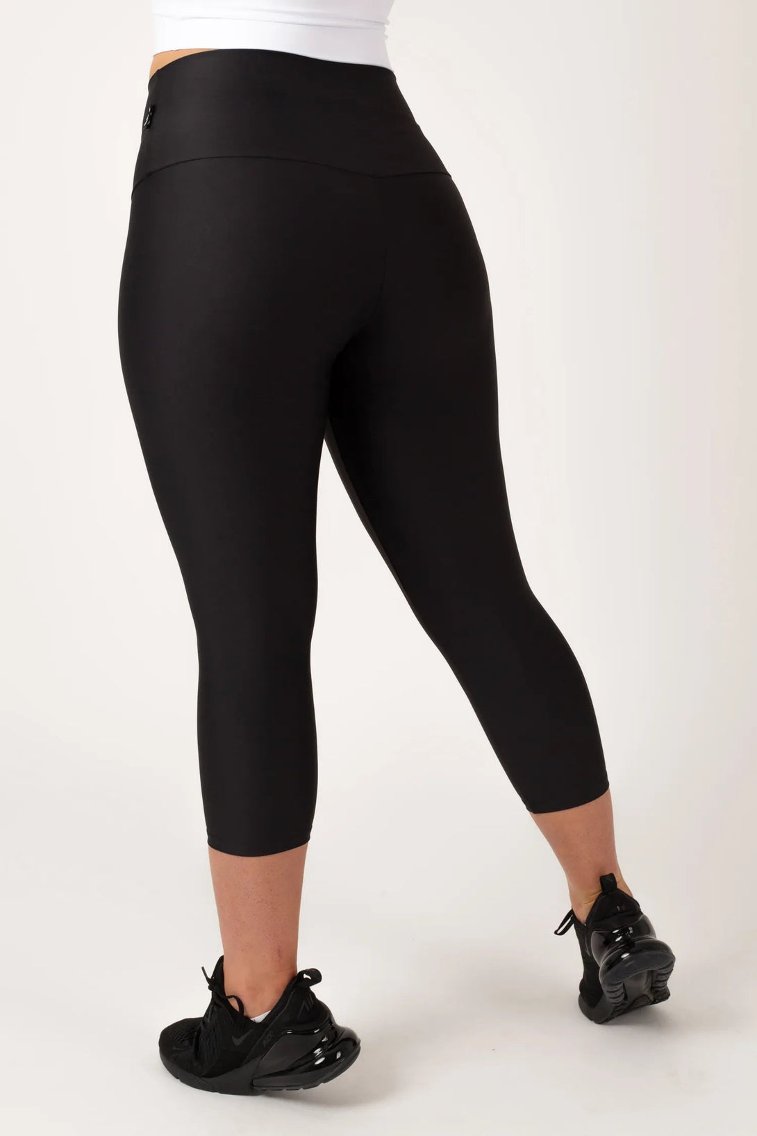 Black Performance - High Waisted Capri Leggings-56592979-Activewear-Exoticathletica