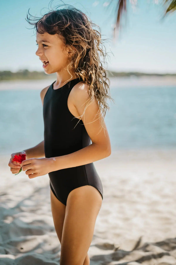 Black Performance - Kids One Piece-Activewear-Exoticathletica