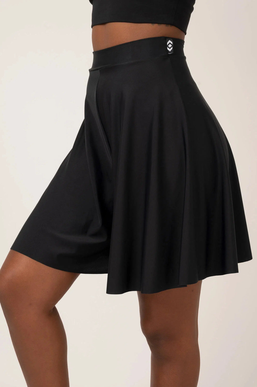 Black Silky - Basketball Palazzo Short-Activewear-Exoticathletica