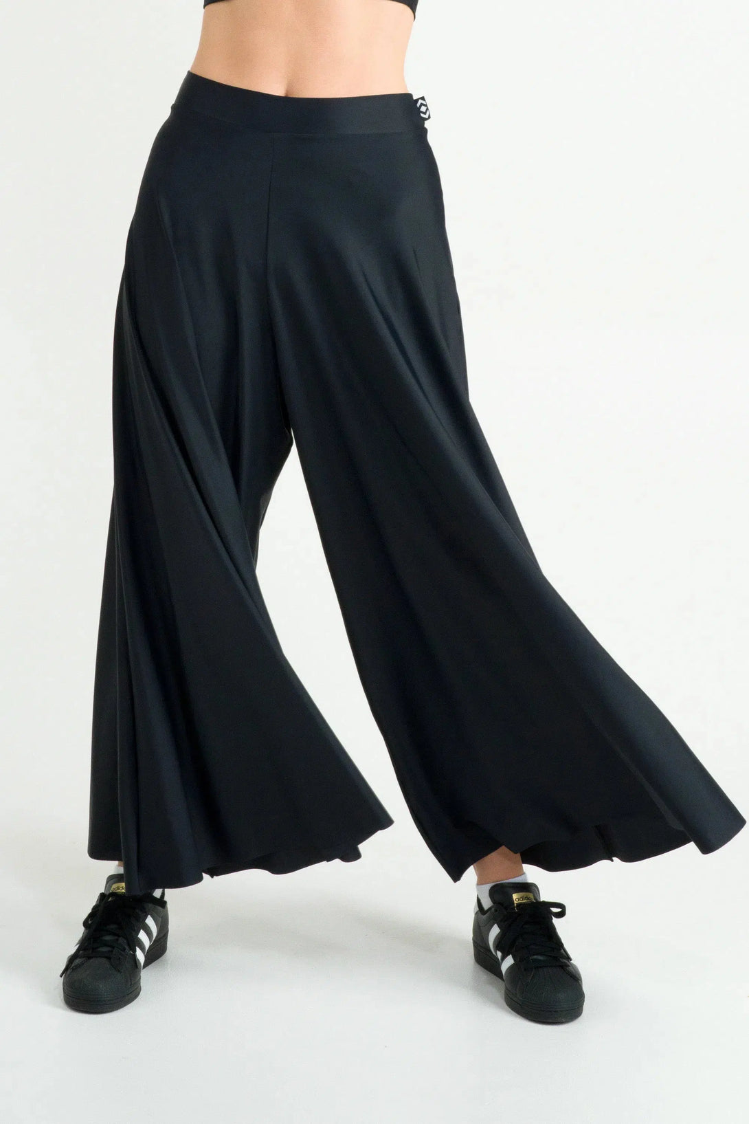 Black Silky - Palazzo Pant-Activewear-Exoticathletica