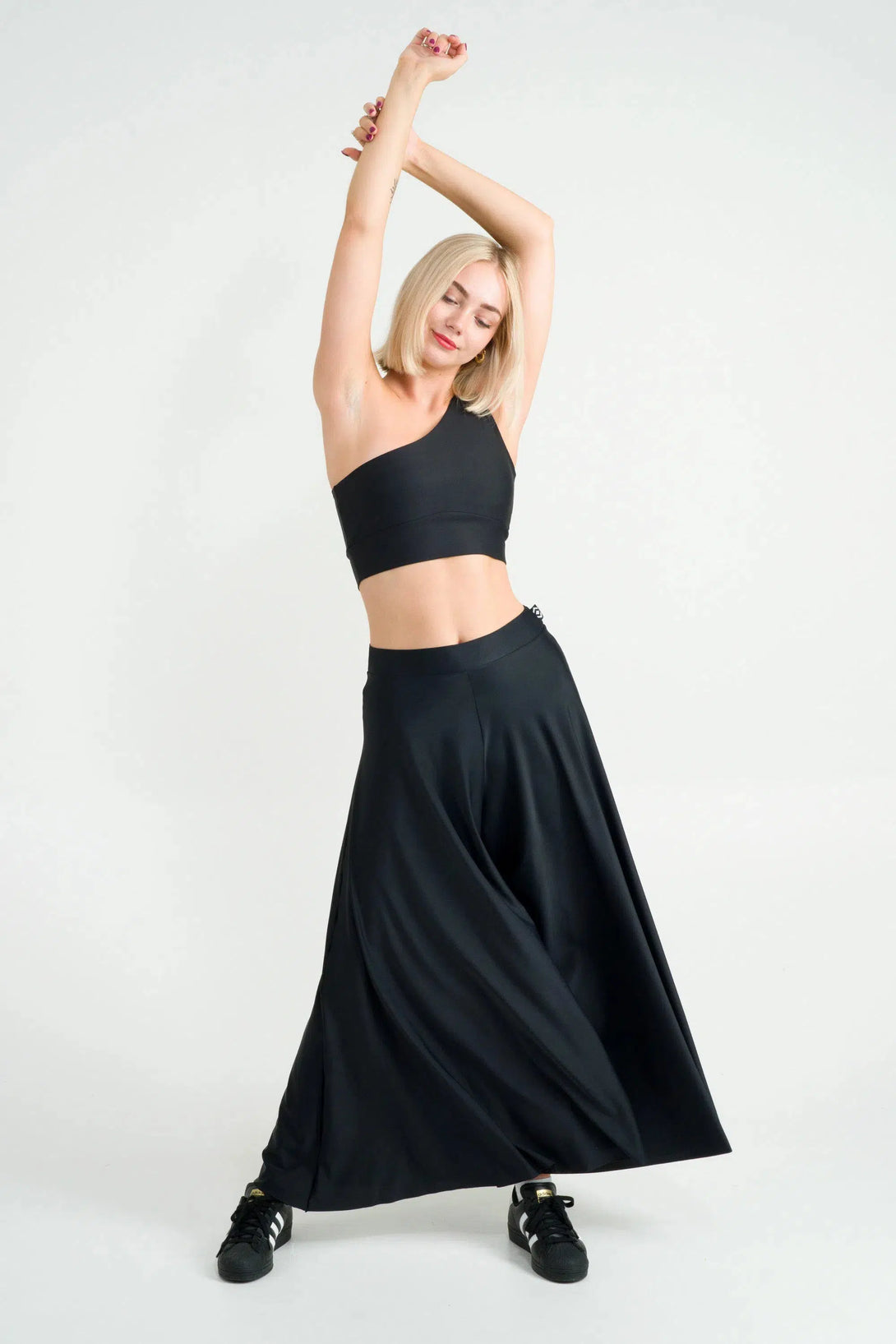 Black Silky - Palazzo Pant-Activewear-Exoticathletica