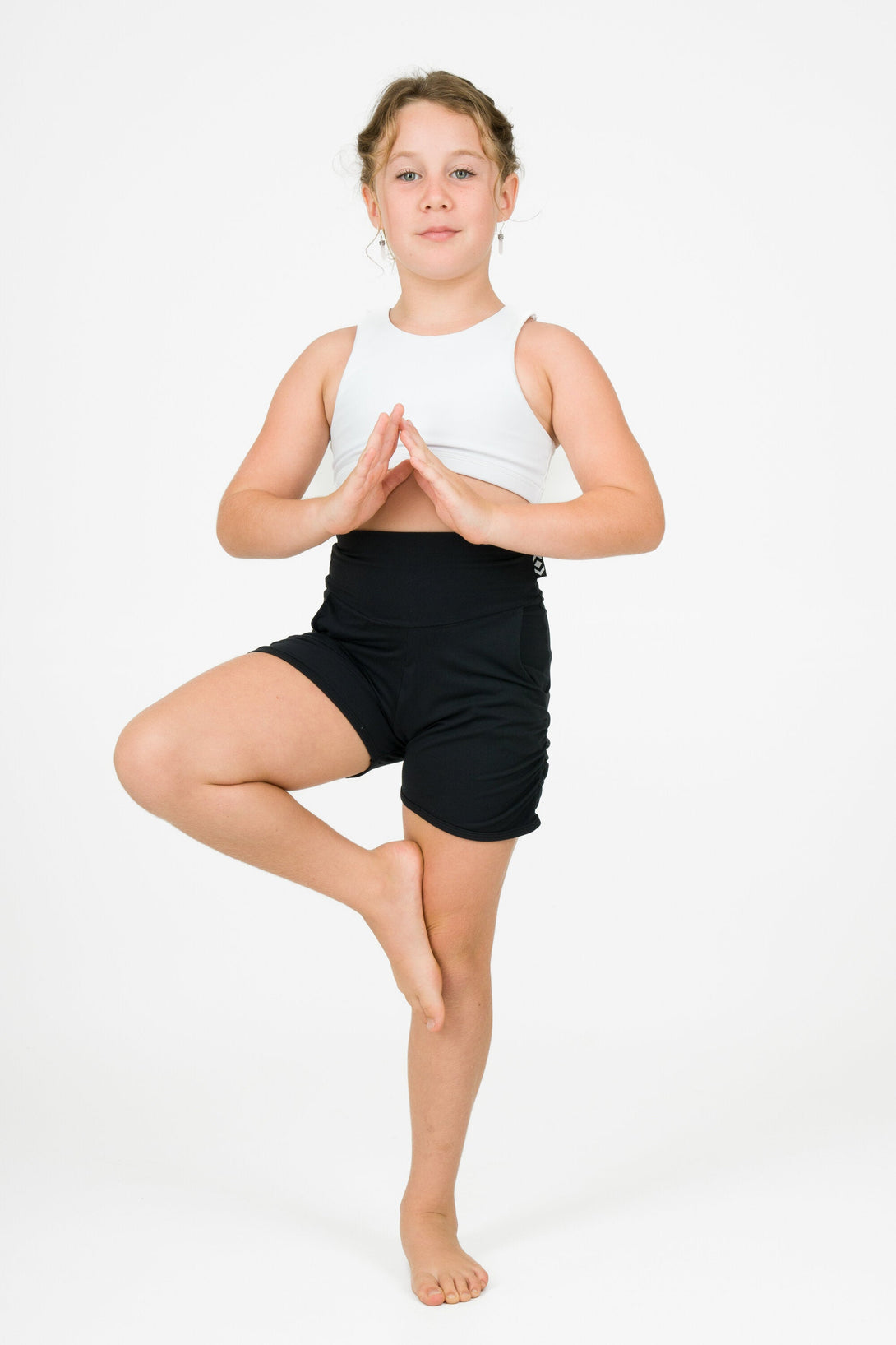 Black Soft To Touch - Kids Jogger Shorts-Activewear-Exoticathletica
