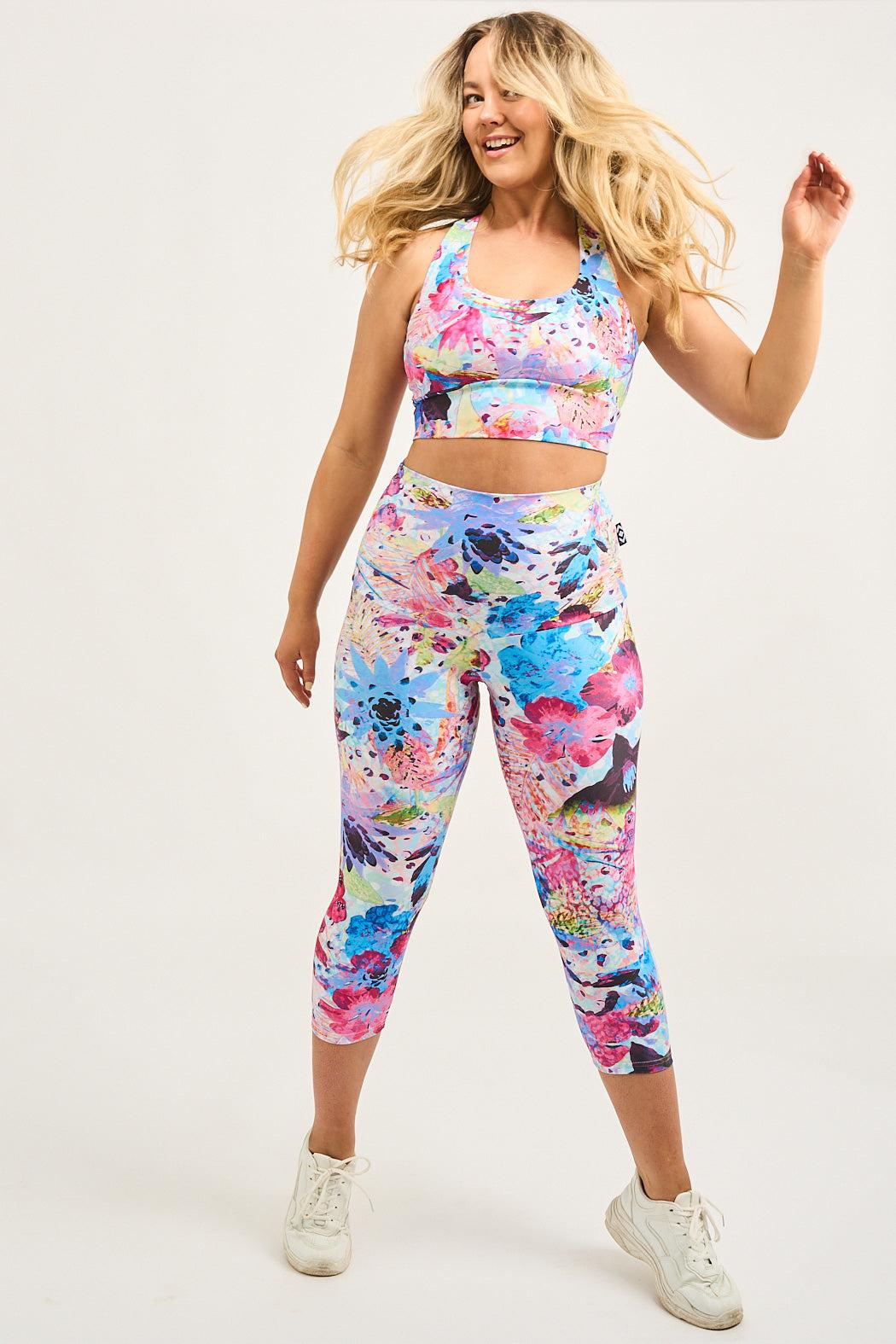 Blessings Performance - Extra High Waisted Capri Leggings-Activewear-Exoticathletica