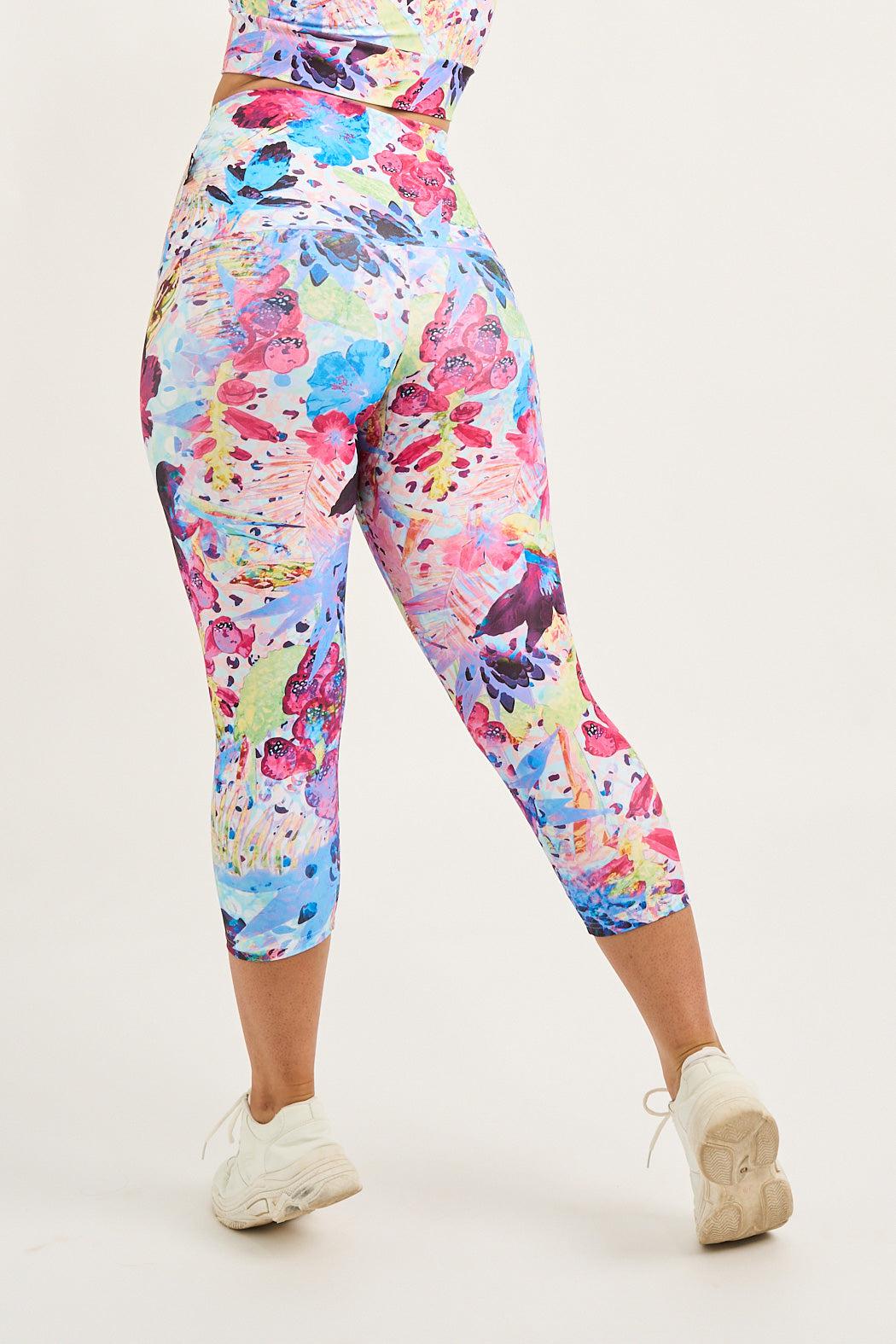 Blessings Performance - Extra High Waisted Capri Leggings-Activewear-Exoticathletica