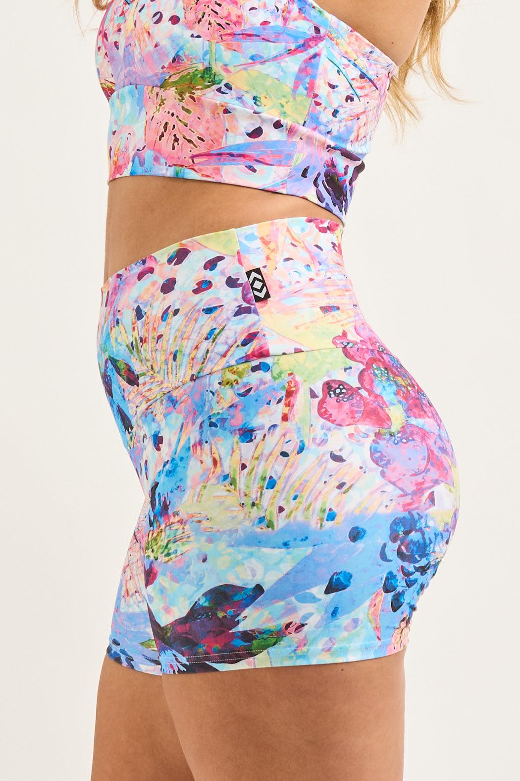 Blessings Performance - High Waisted Booty Shorts-Activewear-Exoticathletica