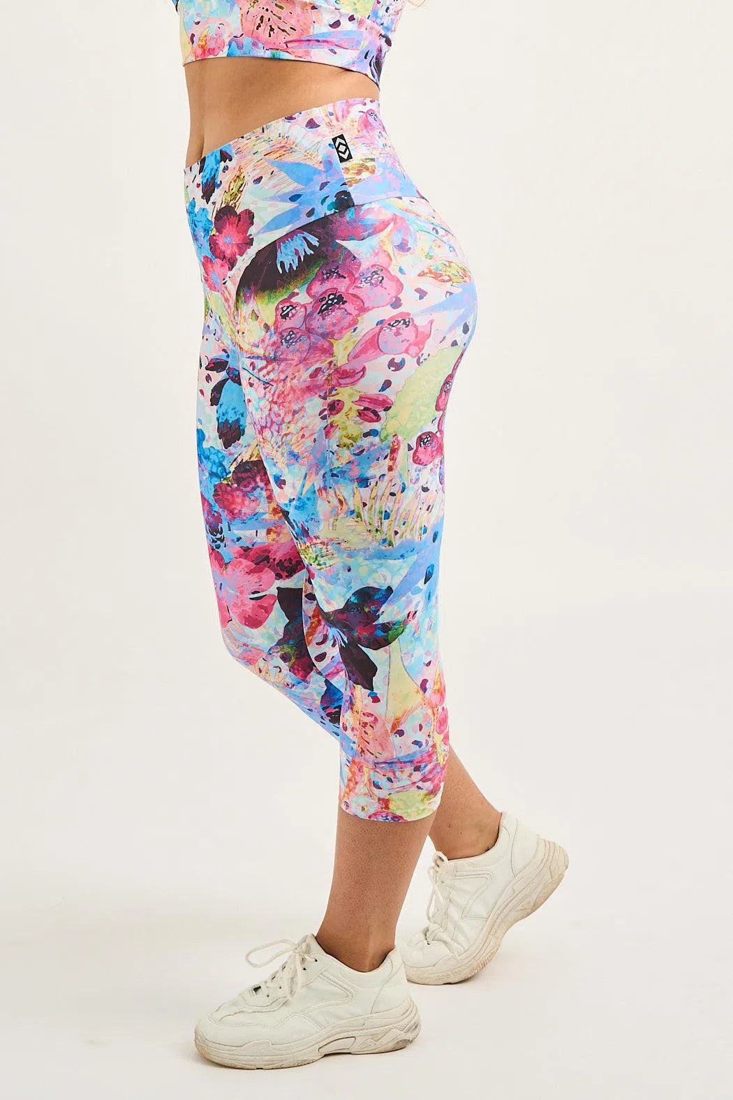 Blessings Performance - High Waisted Capri Leggings-Activewear-Exoticathletica