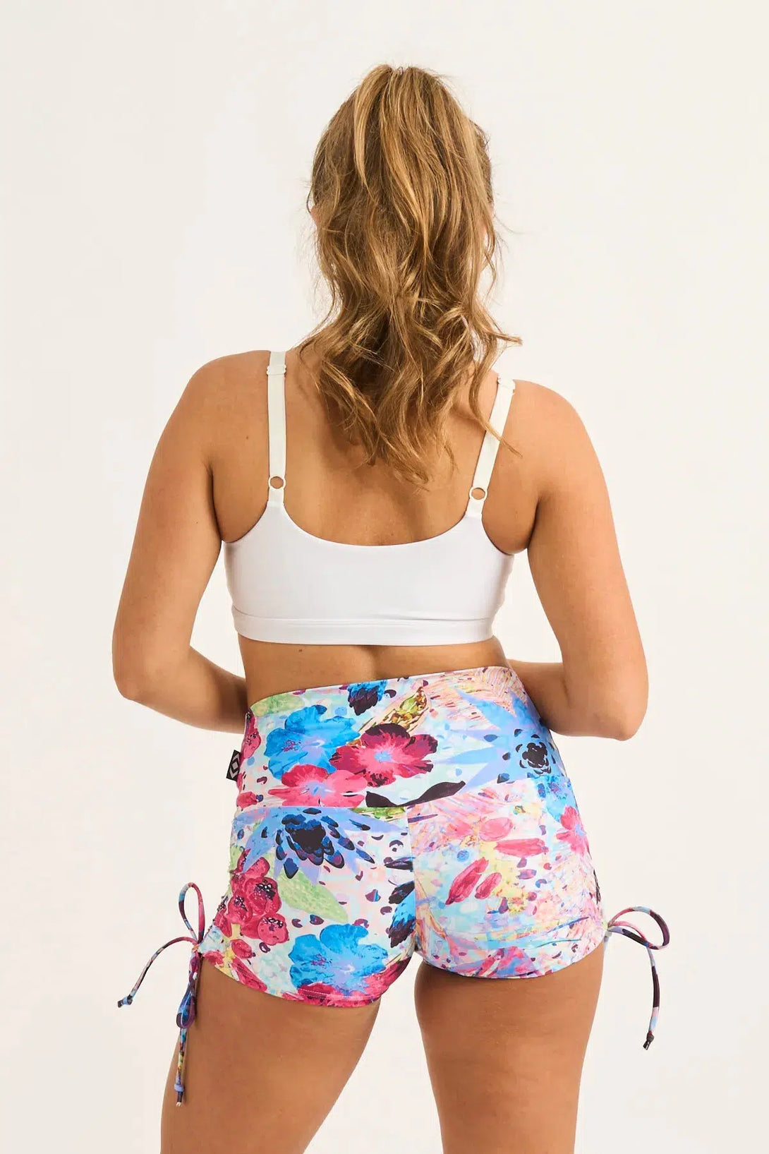 Blessings Performance - High Waisted Tie Side Booty Shorts-Activewear-Exoticathletica