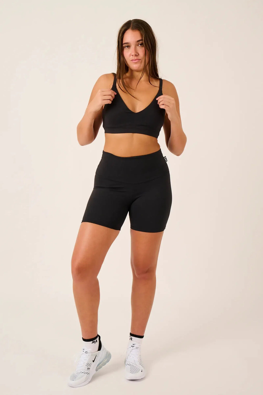 Body Contouring Bralette Crop - Black-Activewear-Exoticathletica