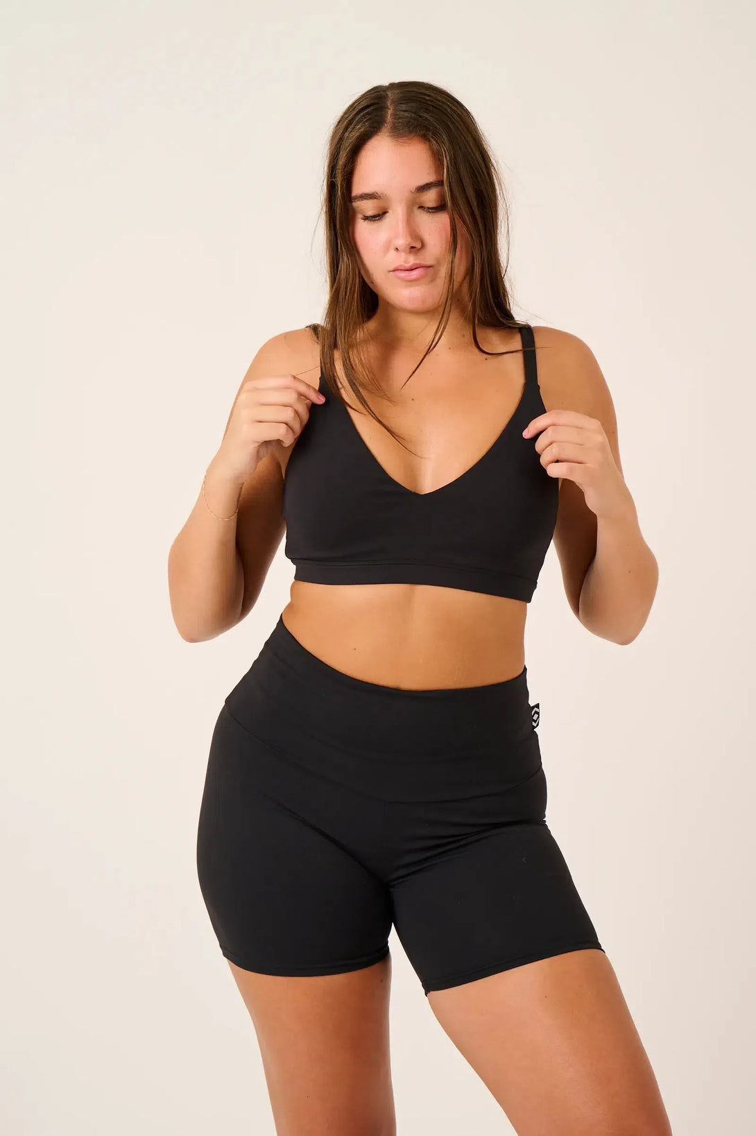 Body Contouring Bralette Crop - Black-Activewear-Exoticathletica